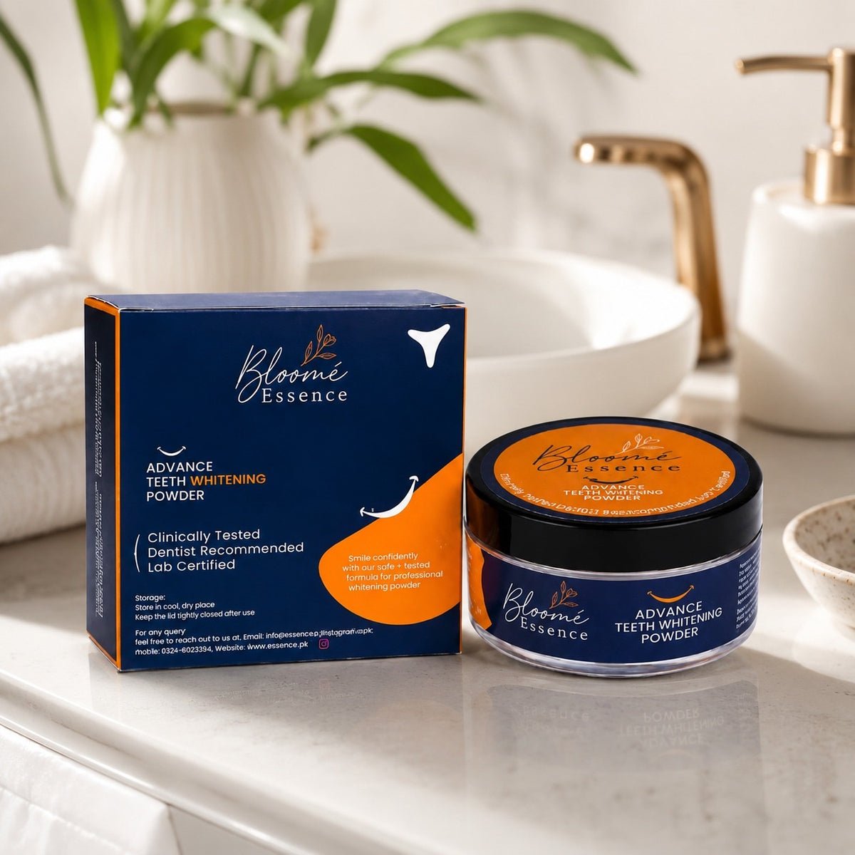 Advance Teeth Whitening Powder
Lab Tested • Enamel-Safe • Mineral Formula