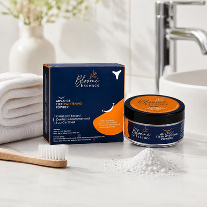 Advance Teeth Whitening Powder
Lab Tested • Enamel-Safe • Mineral Formula