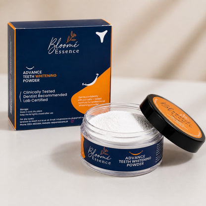 Advance Teeth Whitening Powder
Lab Tested • Enamel-Safe • Mineral Formula