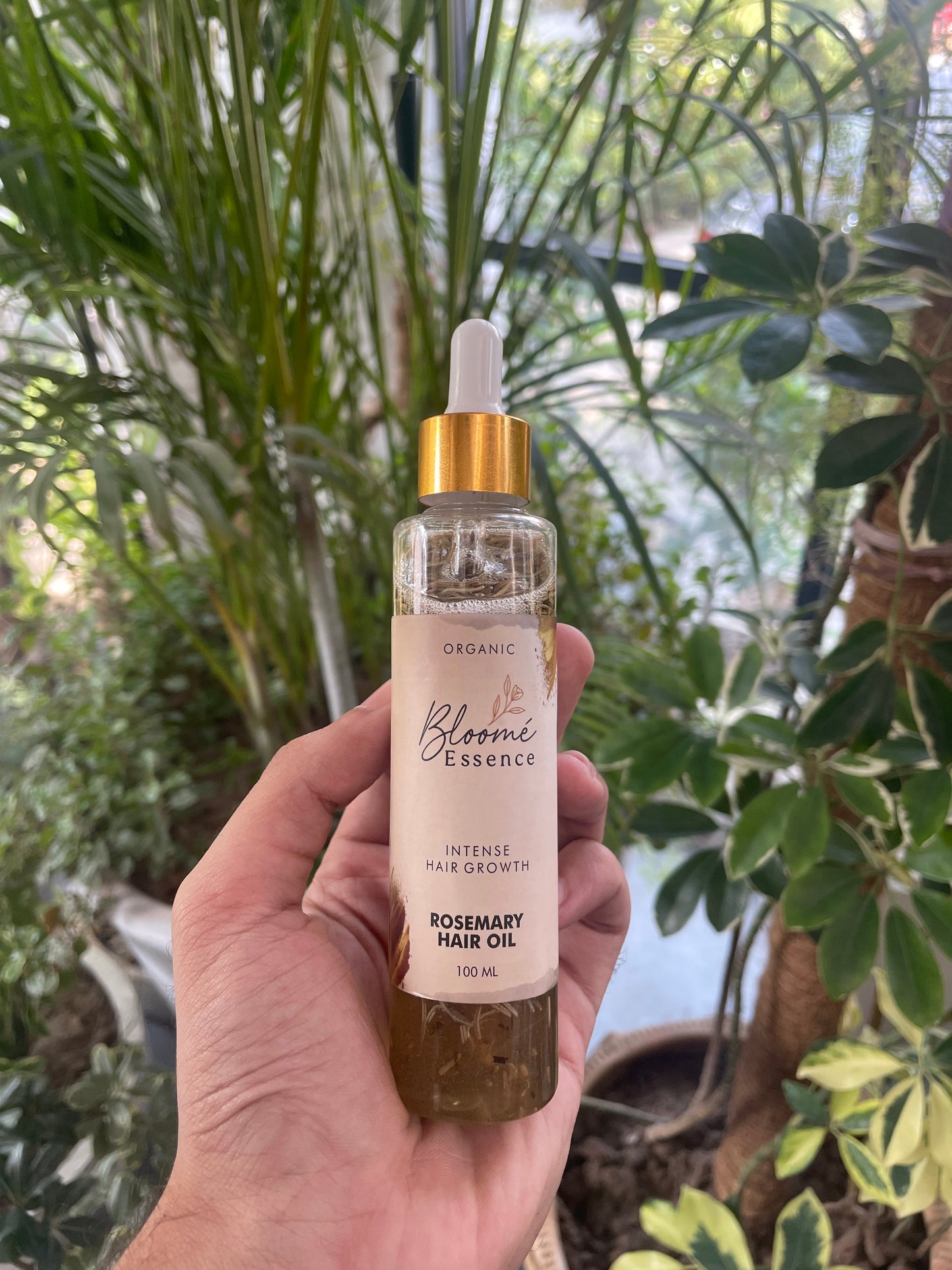 Bloomé Essence Rosemary Hair Oil – For Hair Growth & Fall Control